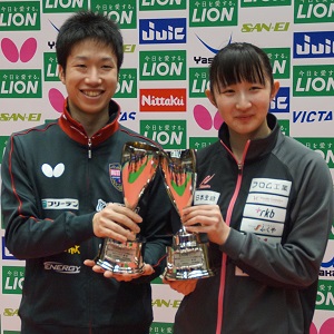 水谷、張本下し４度目Ｖ　女子は早田が初優勝　～ジャパントップ12卓球～